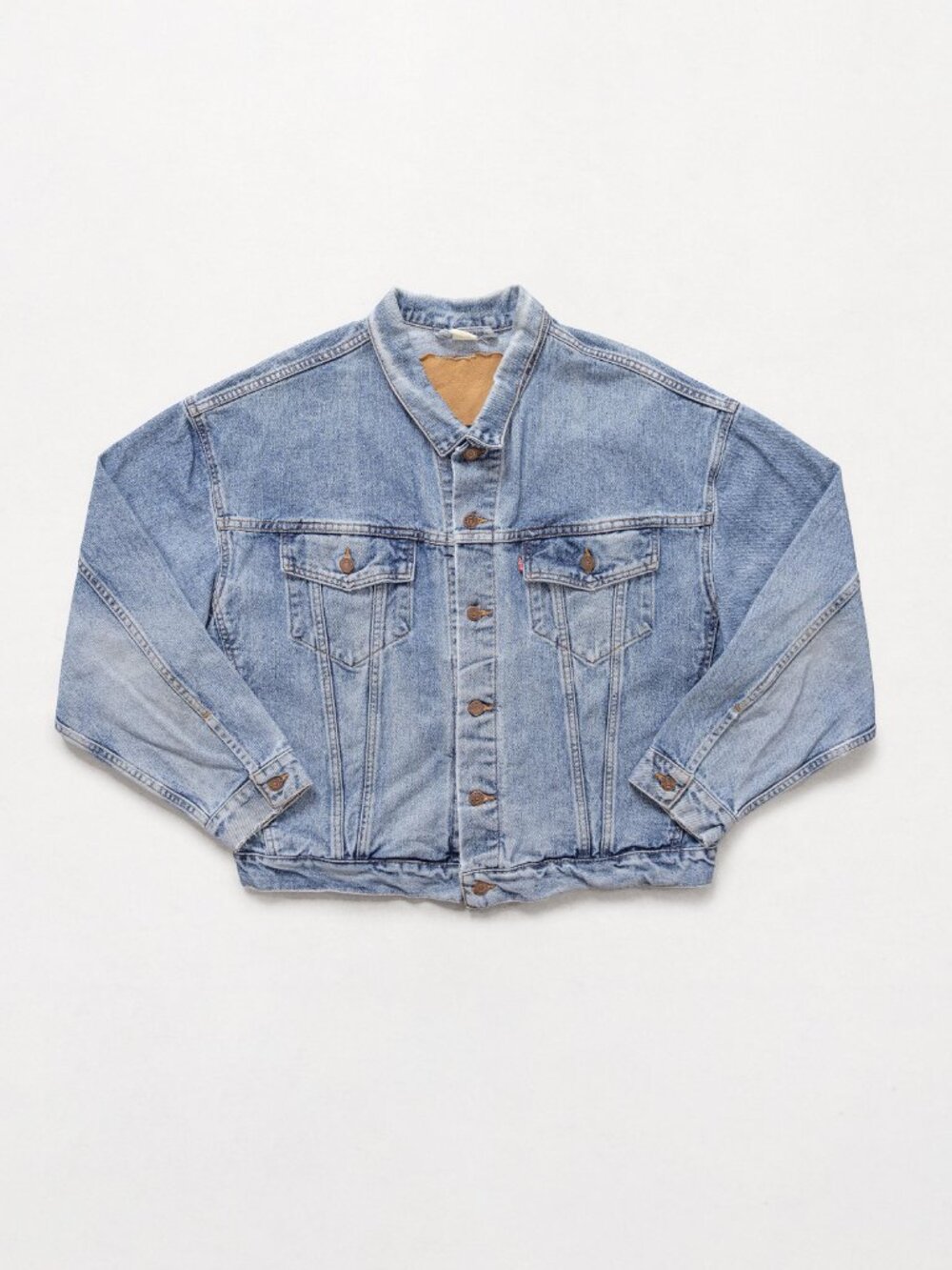 LEVI'S DENIM JACKET Vintage Jean 90's Oversize Streetwear / Large Xl - Picture 11 of 12